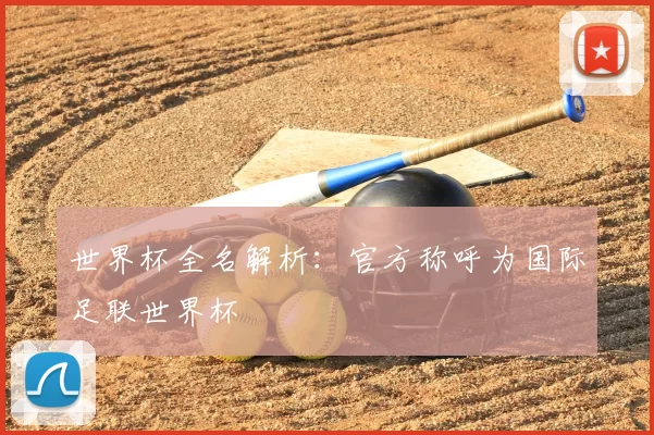 世界杯全名解析：官方称呼为国际足联世界杯