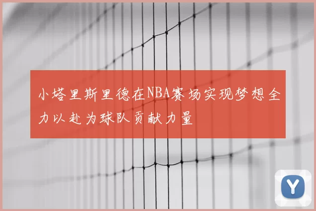 小塔里斯里德在NBA赛场实现梦想全力以赴为球队贡献力量