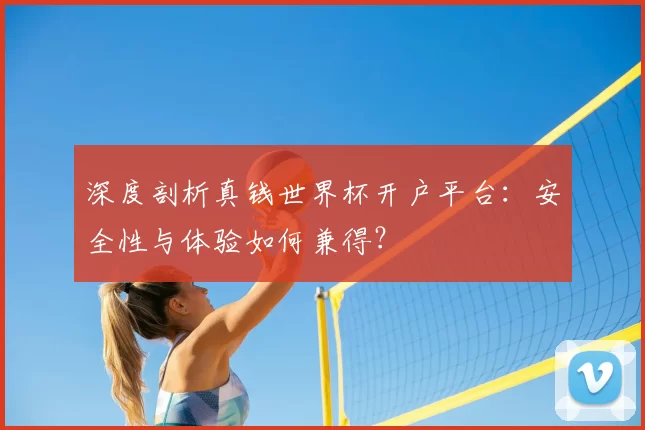 深度剖析真钱世界杯开户平台:安全性与体验如何兼得?